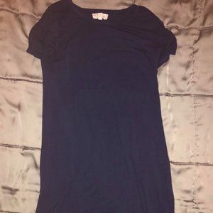 navy blue t-shirt dress